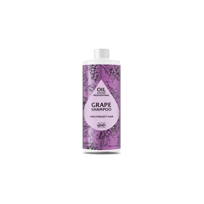 Ronney Professional Oil System High Porosity Hair Shampoo For High Porosity Hair Grape 1000ml