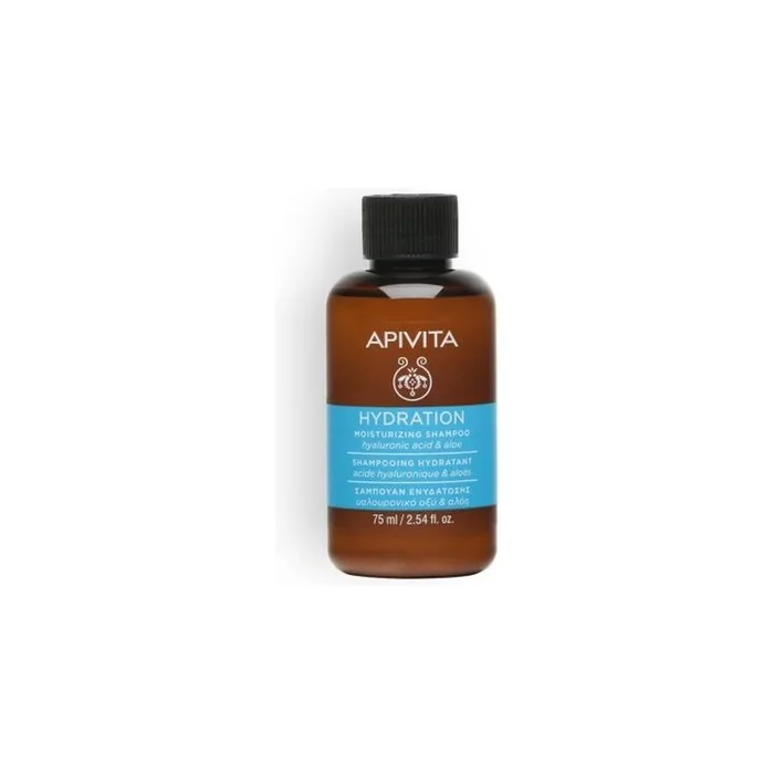 APIVITA Mini Moisturizing Shampoo with Hyaluronic Acid and Aloe 75ml