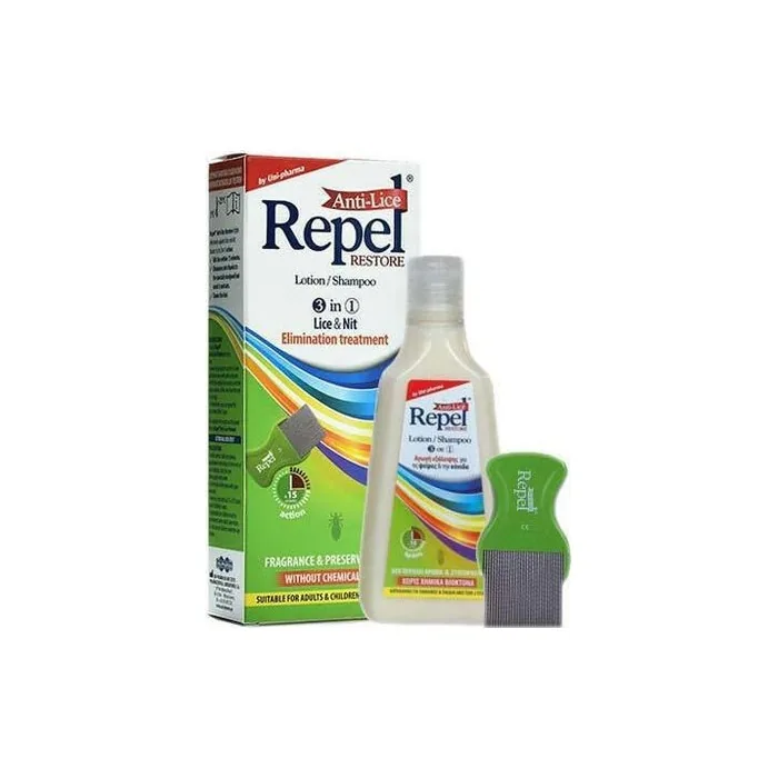 Unipharma Repel Antilice Restore Lotion Shampoo 200 Grams