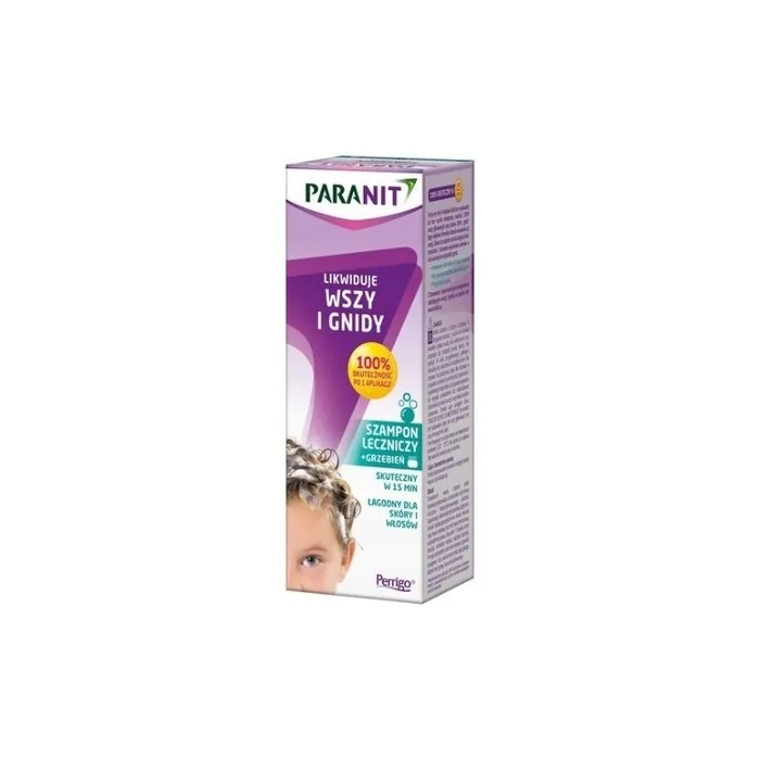 Paranit Professional Antilice Treatment Shampoo Kit With Detangling Comb 200ml
