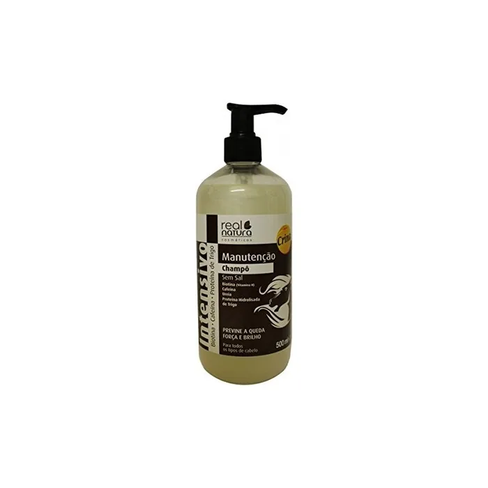 Real Natura Champagne Saltfree Hair Strengthening Shampoo With Provitamin Pump And Vitamin B5 500ml