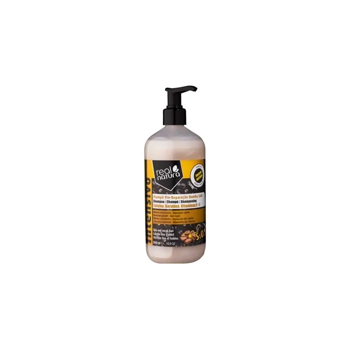 Real Natura Saltfree Shampoo Prorepair Coffee Bomb 500ml
