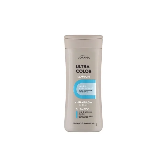 Joanna Ultra Color Shampoo for Silver and Platinum Shades Strengthening Revitalizing Hair Care 200ml