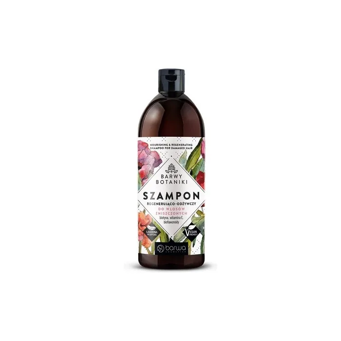 Barwa Botaniki Regenerating And Nourishing Shampoo For Damaged Hair 480ml