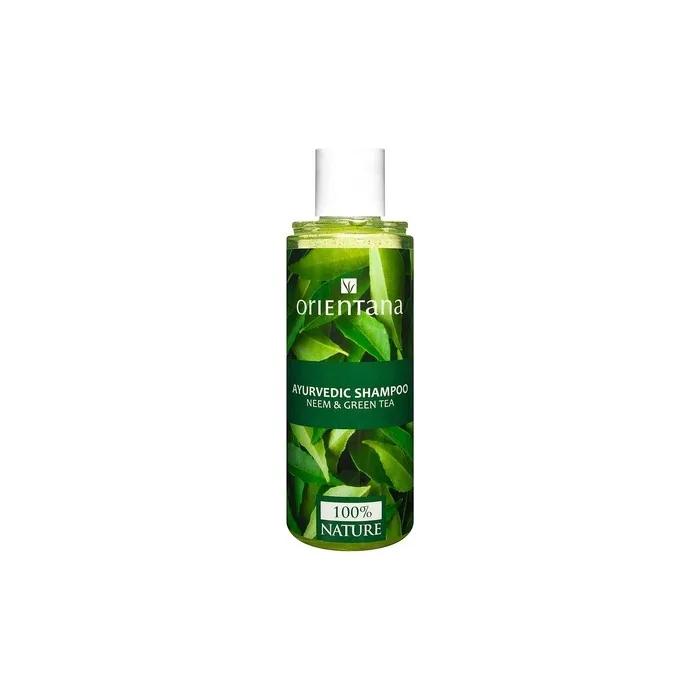 Orientana Neem and Green Tea Hair Shampoo 210ml - Natural Vegan Formula for Hair Loss and Scalp Issues