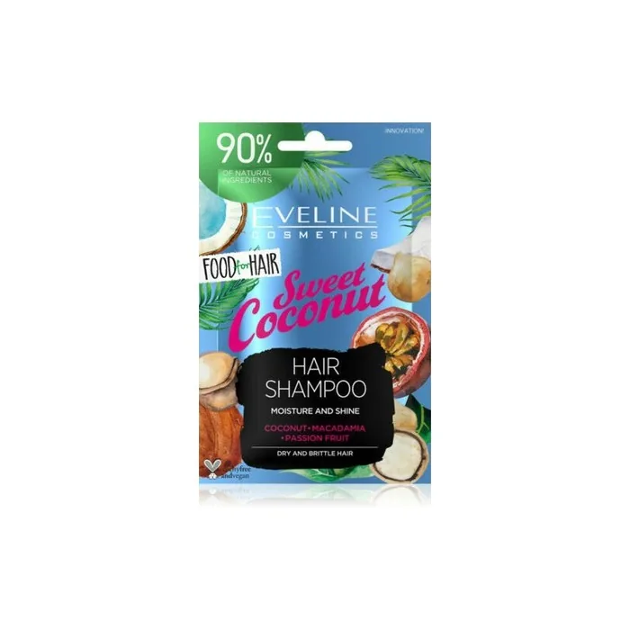 Eveline Sweet Coconut Care Hair Shampoo for Dry and Brittle Hair 20ml