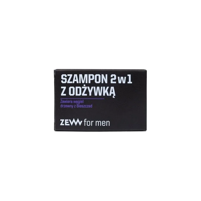 Zew For Men 2-In-1 Shampoo With Conditioner Containing Charcoal From Bieszczady 85ml