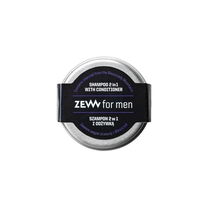 Zew For Men 2 In 1 Shampoo With Conditioner And Charcoal From Bieszczady 15ml