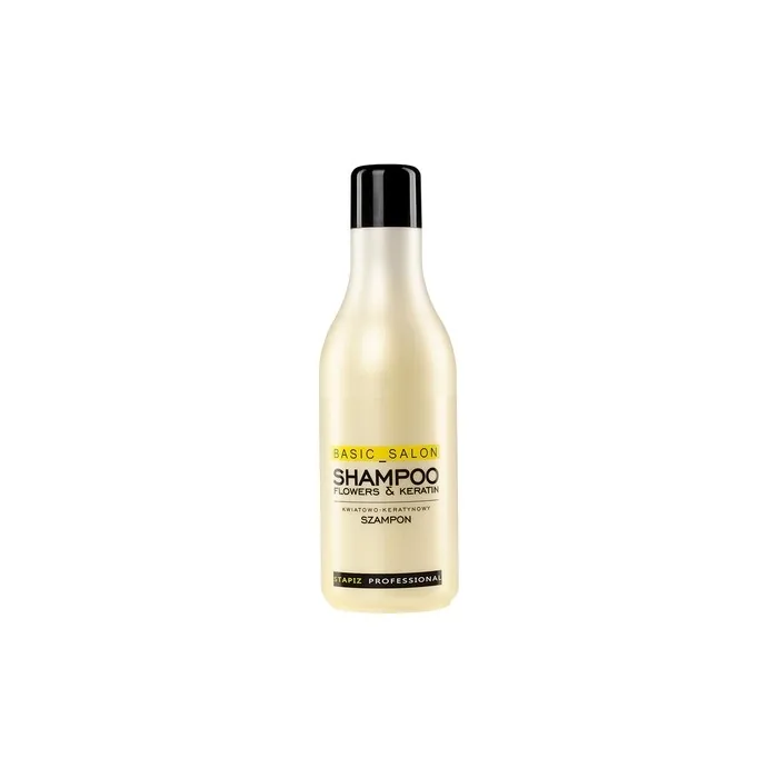 Stapiz Basic Salon Shampoo Flowers & Keratin 1000ml - Professional Hair Care