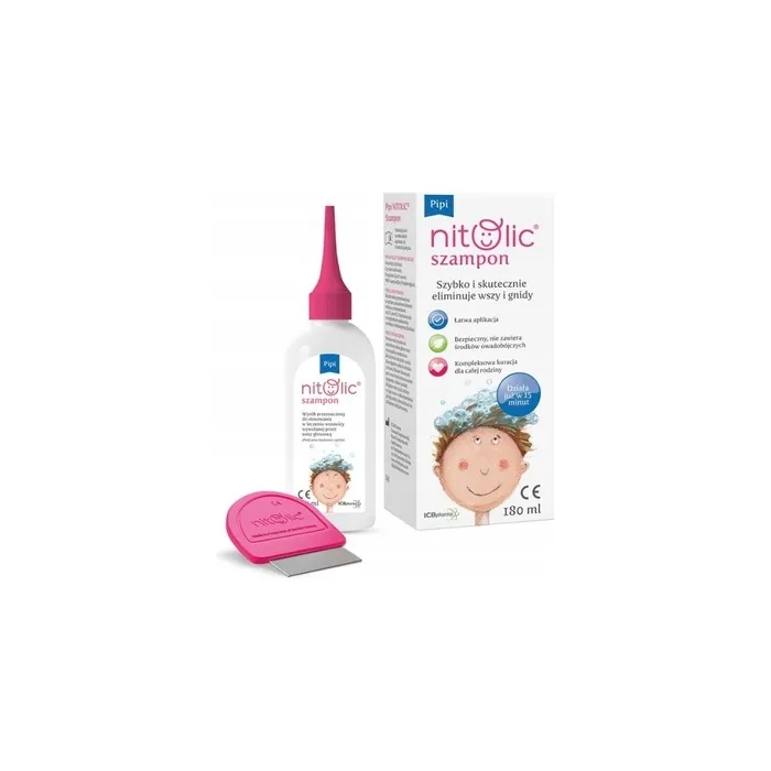 Pipi Nitolic Shampoo For The Elimination Of Lice And Nits 180 Ml