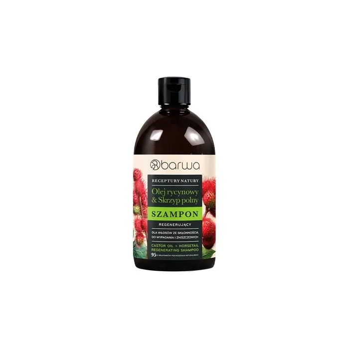 Barwa Castor Oil & Field Horsetail Regenerating Hair Shampoo 380ml