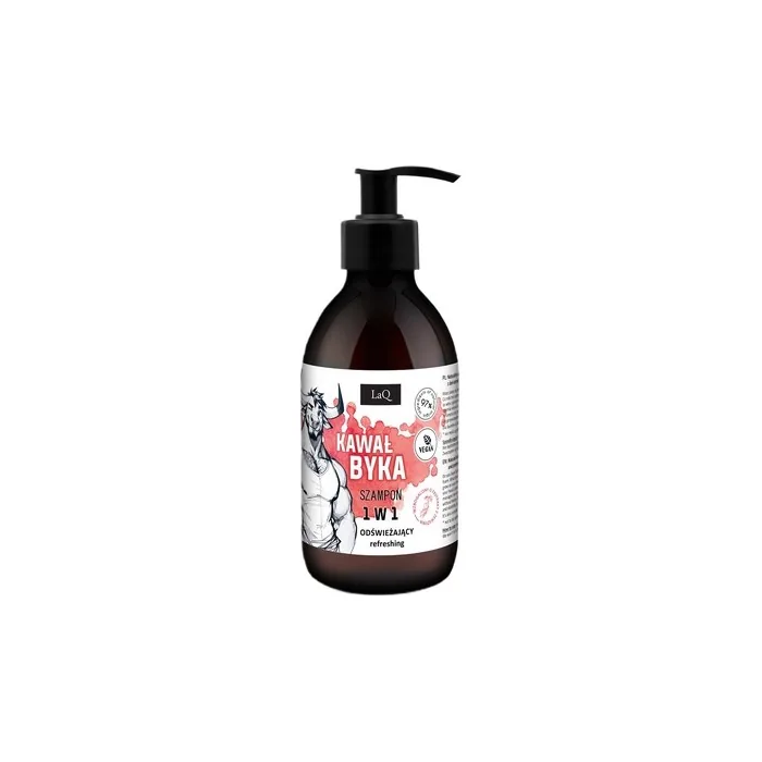 Laq Refreshing Shampoo For Hair 1in1 Bull Piece, 300 Ml