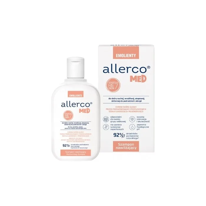 Allerco Moisturizing Shampoo For Sensitive Irritated Skin 200ml