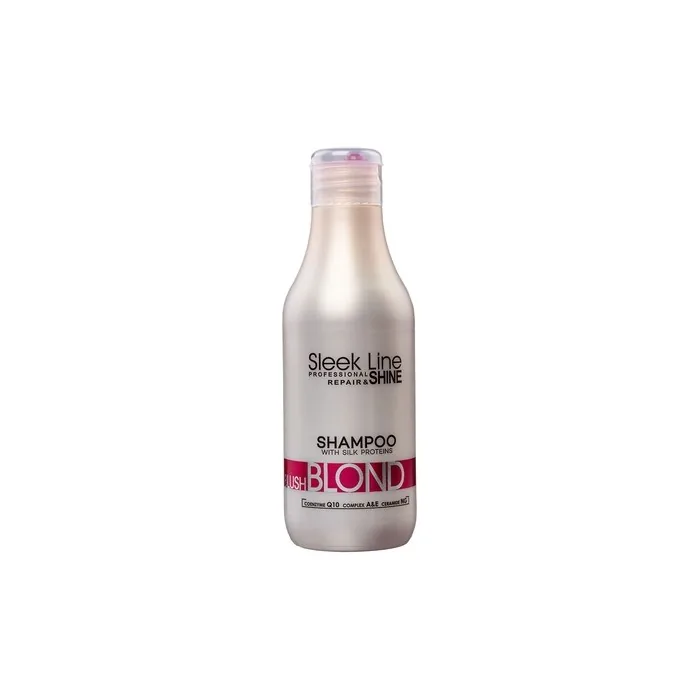 Sleek Line Blush Blond Shampoo For Blonde Hair With Silk 300ml