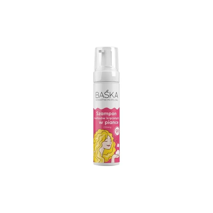 Solverx Baska Foam Shampoo For Curly Hair Rose 200 Ml