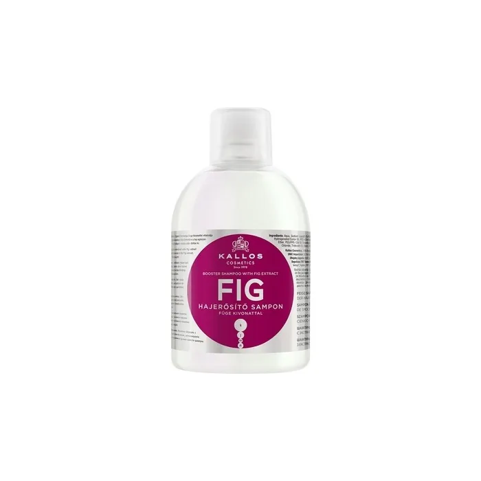 Kallos Fig Booster Shampoo With Fig Extract - 1000ml For Fine And Dull Hair