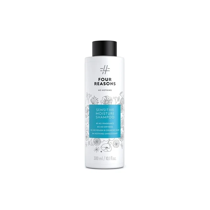 FOUR REASONS No Nothing Sensitive Moisture Shampoo Perfume Moisturizing Shampoo for Dry and Damaged Hair 300ml
