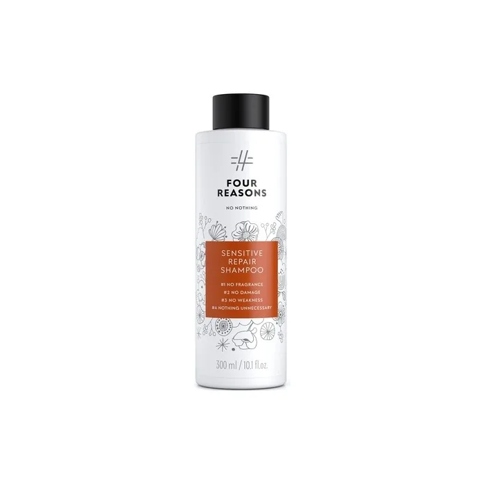 No nothing Sensitive Repair Shampoo Fragrance Free Hypoallergenic Unscented Repairing Shampoo For Damaged Hair 10.15 oz