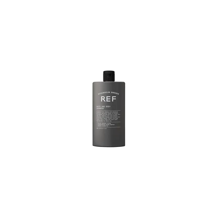 REF Shampoo for Hair and Body Daily Use Protection Moisture Nutrient Blend Organic Oils Botanical Extracts Sulfate-Free 100ml