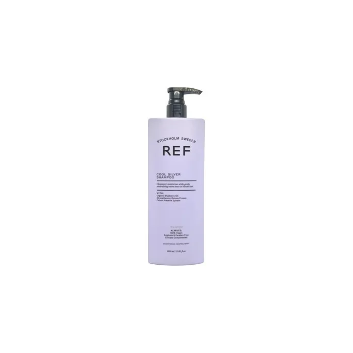 Ref Cool Silver Shampoo 1000ml with Botanical Extracts and Violet Pigments - Sulfate Free