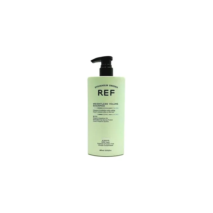 Ref Weightless Volume Shampoo 600ml Sulfate-Free with Natural Extracts for Fine or Thin Hair