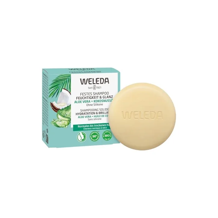Weleda Organic Solid Shampoo Moisture & Shine Natural Cosmetics Hair Care Soap