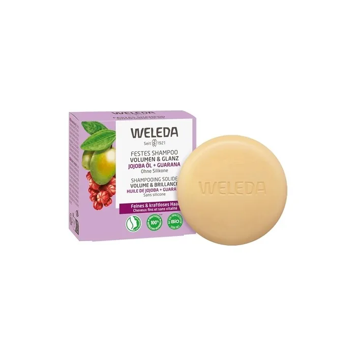 Weleda Organic Solid Shampoo Volume & Shine Natural Cosmetics Hair Care Soap