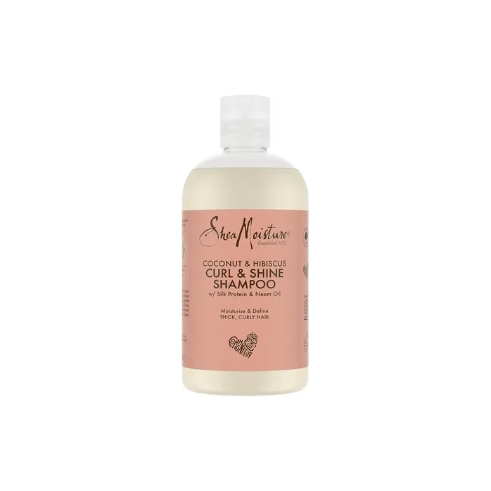 SheaMoisture Coconut & Hibiscus Curl & Shine Shampoo for Thick, Curly Hair 384ml