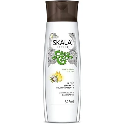 SKALA Expert Coconut Oil Shampoo 325ml - Vegan Nourishing and Moisturizing for All Hair Types - Shine and Repair - Animal Friendly
