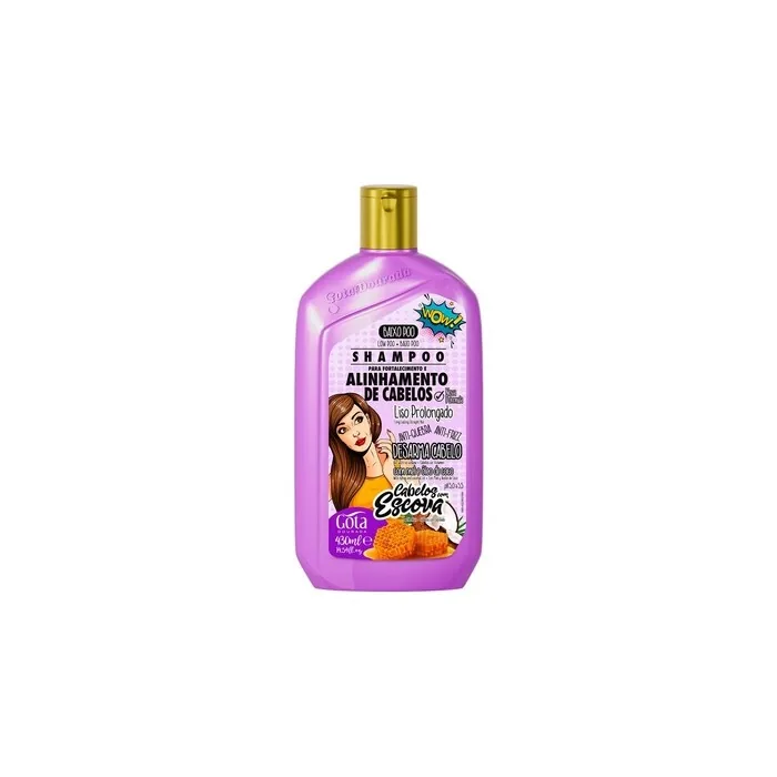 Gota Dourada Strengthening Hair Shampoo With Brush 430ml