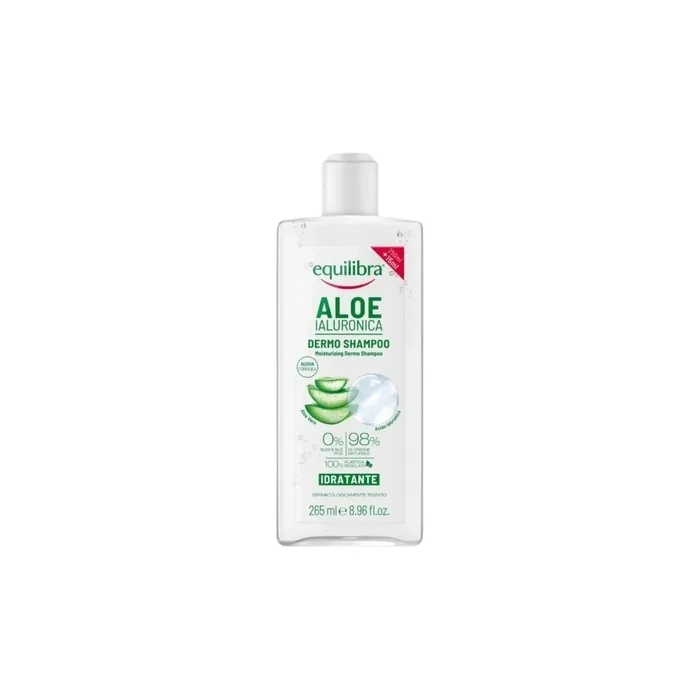 Equilibra Aloe Moisturizing Dermo Shampoo With Aloe Vera And Hyaluronic Acid 265ml