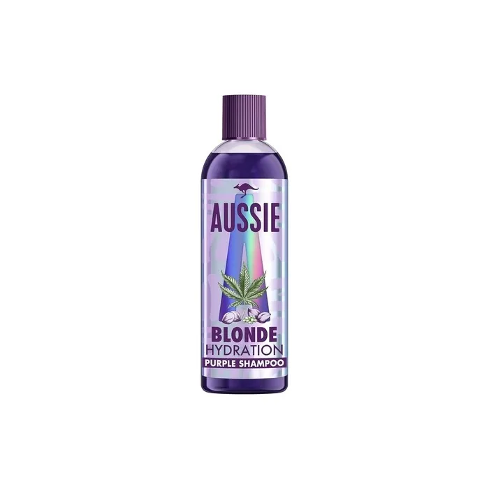 Aussie Blonde Hydration Vegan Purple Shampoo with Hemp Seed Extracts and Wild Plum 290ml