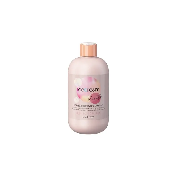 Inebrya Ice Cream Keratin Restructuring Shampoo For Hair With Keratin 300ml