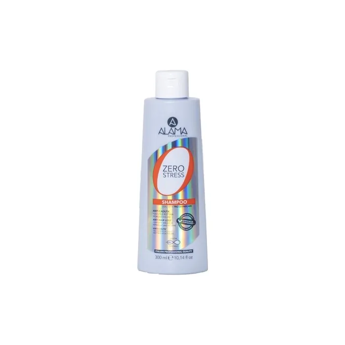 Alama Professional Zero Stress Hair Loss Shampoo Strengthening And Volumizing For Brittle And Weak Hair With Rosemary Extract And Wheat Protein 300ml