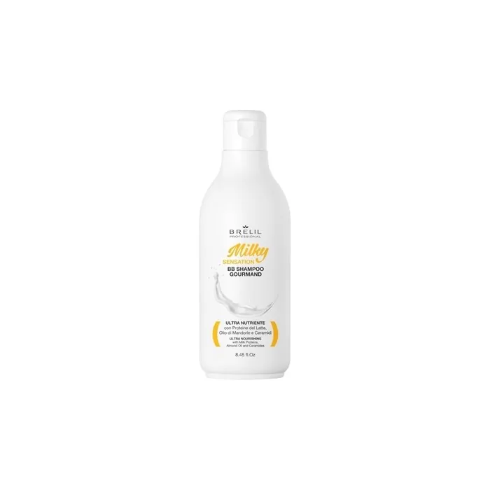 Brelil BB Gourmand Shampoo Milky Sensation for Lush Nourished Hair 250ml 8.45fl. Oz