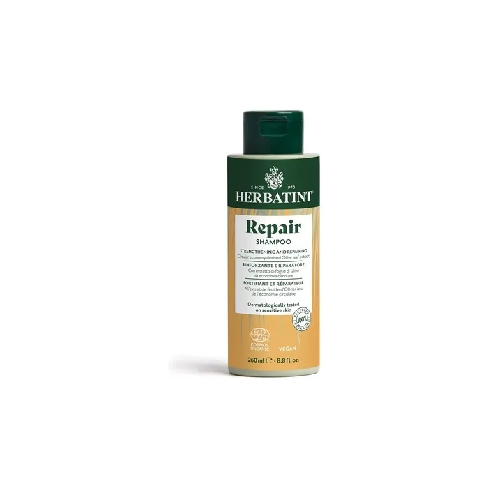 Herbatint Repair Shampoo 260ml Biocertified Shampoo For Stressed And Damaged Hair 98 Natural Ingredients With Olive Extracts Moringa Aloe Vera And Betaine Vegan