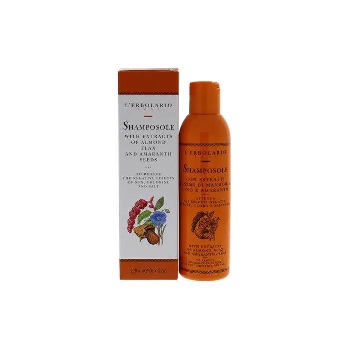 L'Erbolario Sun Shampoo with Almond, Amaranth, and Flax