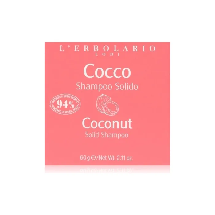 Lerbolario Solid Coconut Shampoo for Unisex 2.1 Oz
