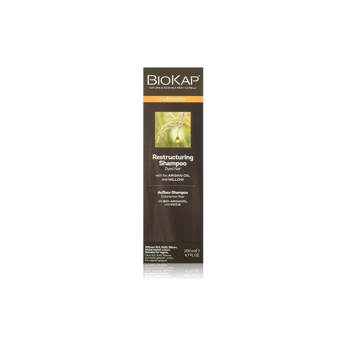 Biokap Mild Shampoo for Daily Hair Washing with Sweet Almond Oil and Yucca