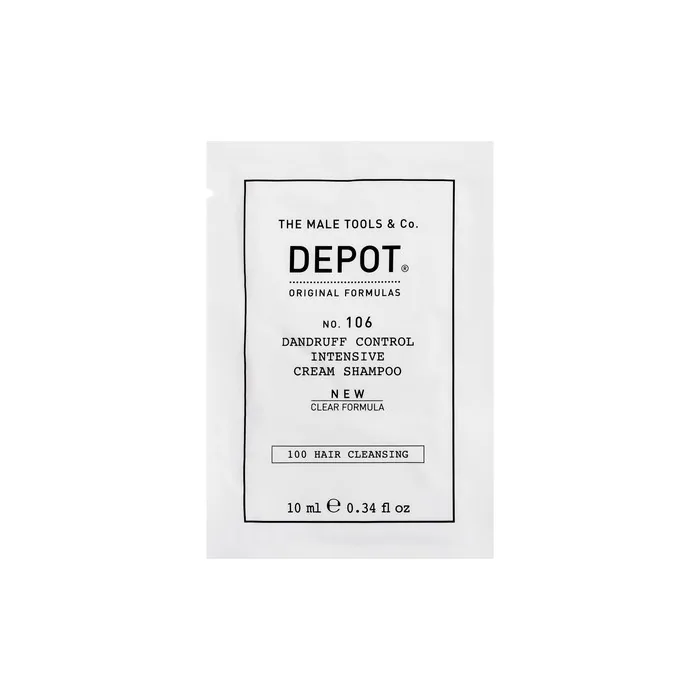 Depot 100 Hair Cleansing No 106 Clear Formula Provitamin B5 Hair Shampoo Antidandruff 10 Ml