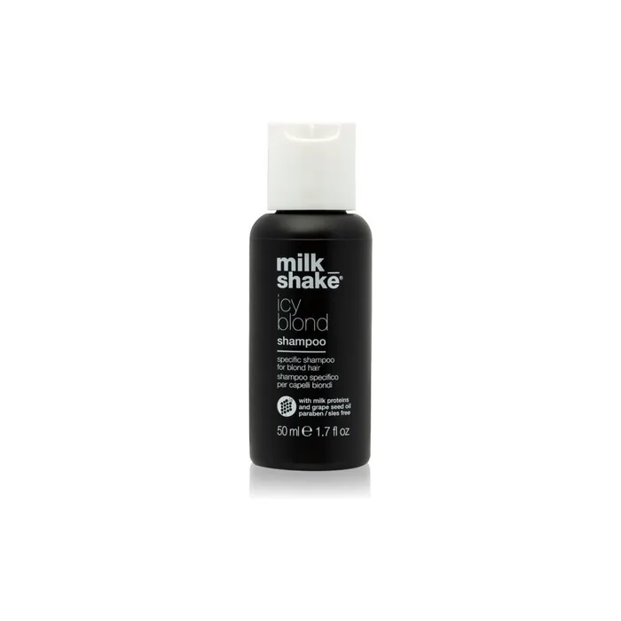 Milk Shake Icy Blond Shampoo Antiyellow Shampoo For Blonde Hair 50 Ml