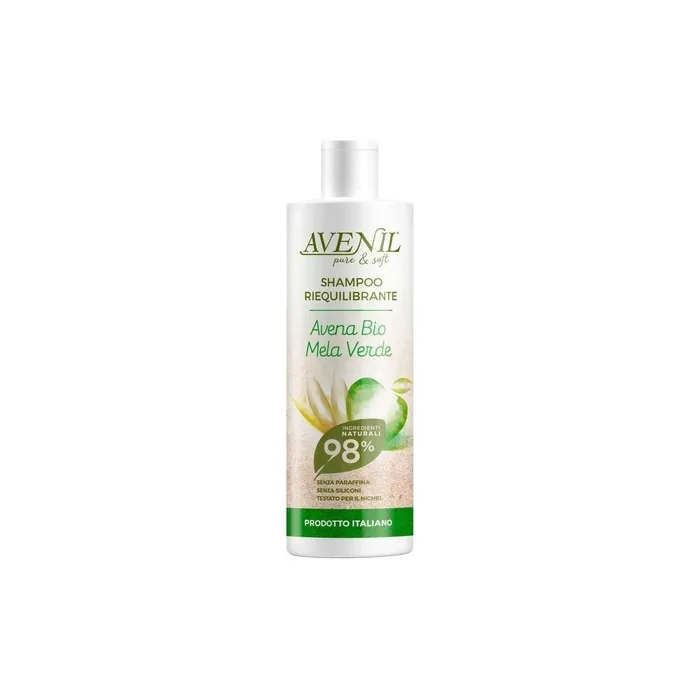Avenil Pure Soft Shampoo Riequilibrante Avena Bio E Mela Verde 400 Ml
