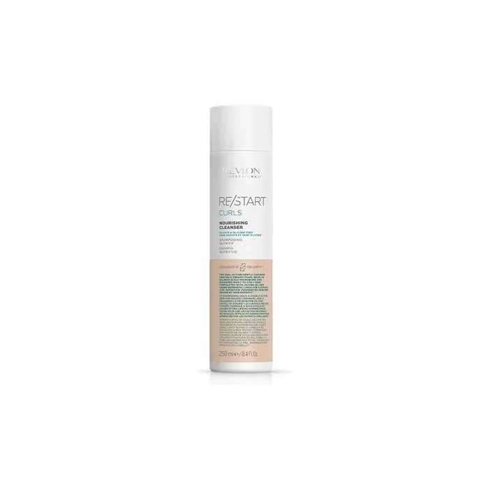 Revlon Restart Curls Nourishing Cleanser 250ml Nourishing Shampoo For Curly And Wavy Hair
