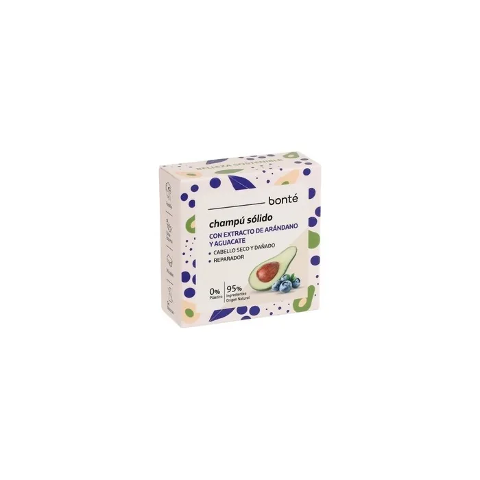 Bonté Solid Shampoo with Cranberry and Avocado Extract 50g