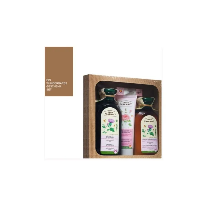 Green Pharmacy Anti-Hair Loss Shampoo Conditioner Lips Hand 1L