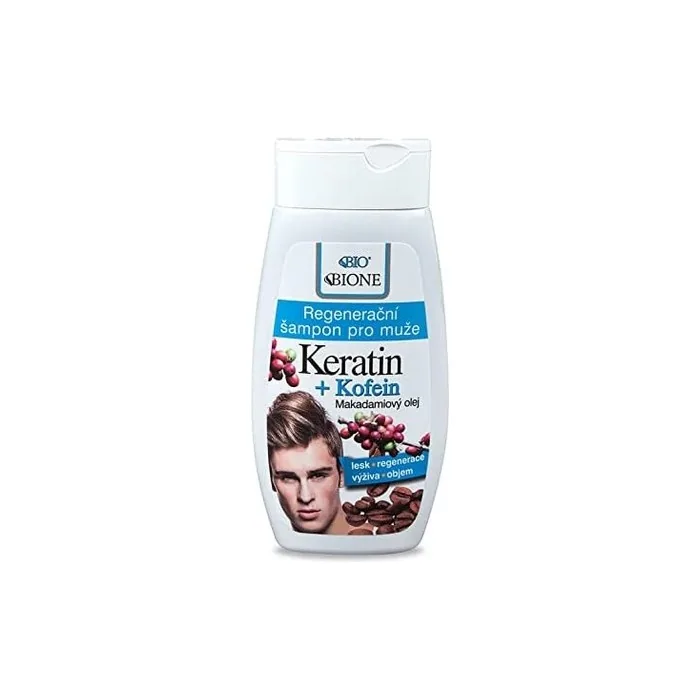 Bione Organic Keratin & Caffeine & Macadamia Oil Shampoo for Men