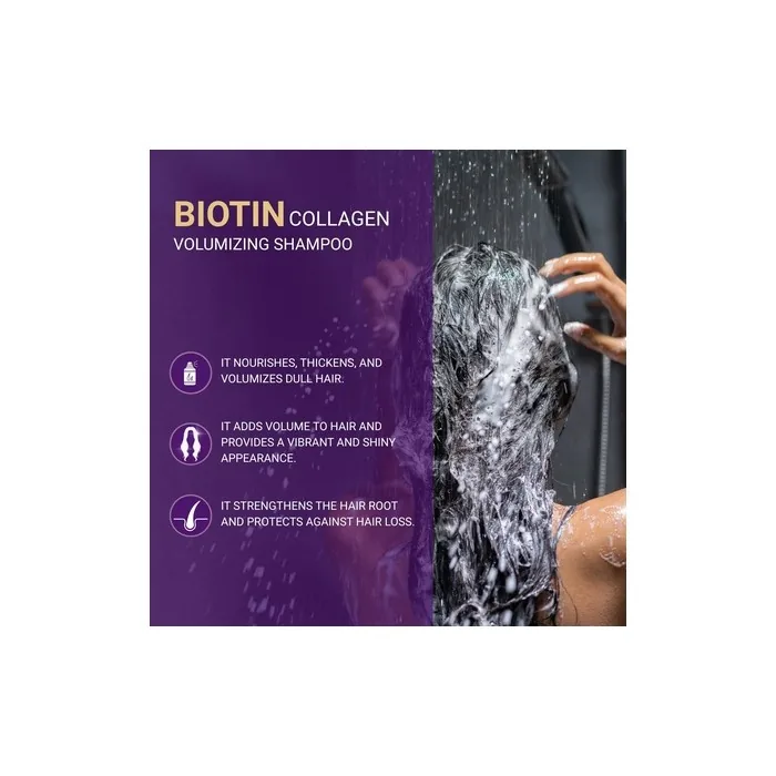Bioxcin Collagen Biotin Shampoo Anti-Hair Loss for All Hair Types Volumizing