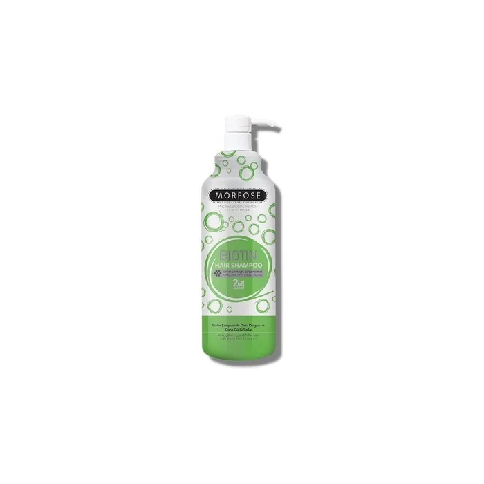 Morfose Professional Biotin Creamy Hair Shampoo For Dry Damaged Or Brittle Hair Repairs And Protects Provides Fuller Healthier Softer Appearance Eliminates Dryness 1000ml