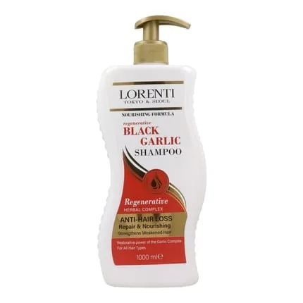 Lorenti Hair Shampoo 1000 Ml Black Garlic