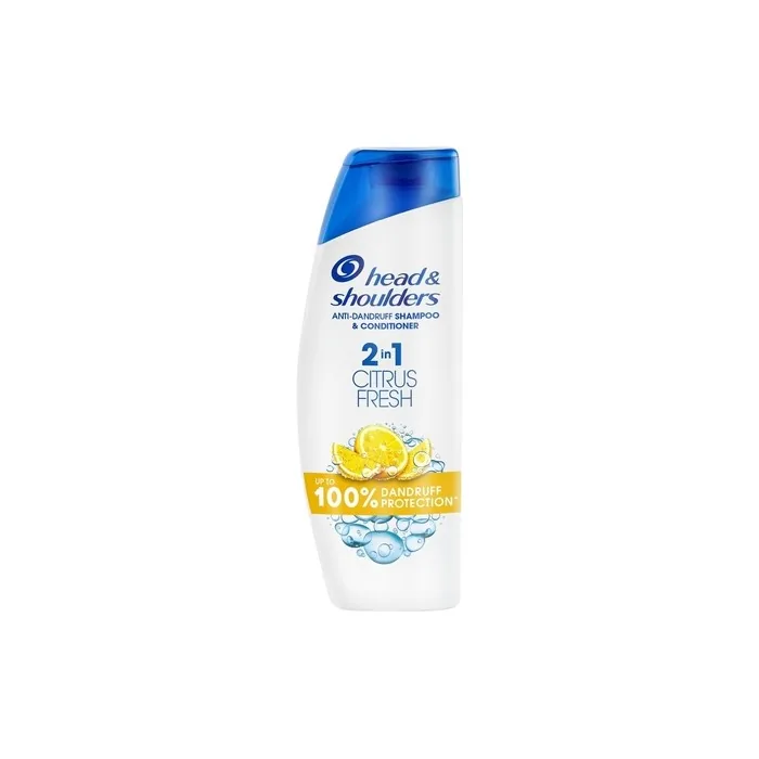 Head & Shoulders Citrus Fresh 2in1 Anti Dandruff Shampoo For Greasy Hair 330ml Daily Use